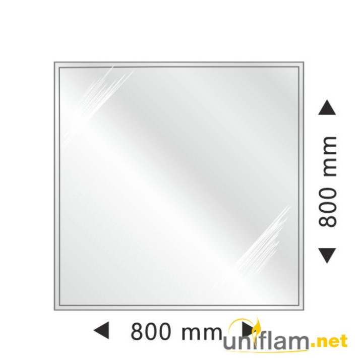 Квадратна скляна основа з фаскою 800x800 mm